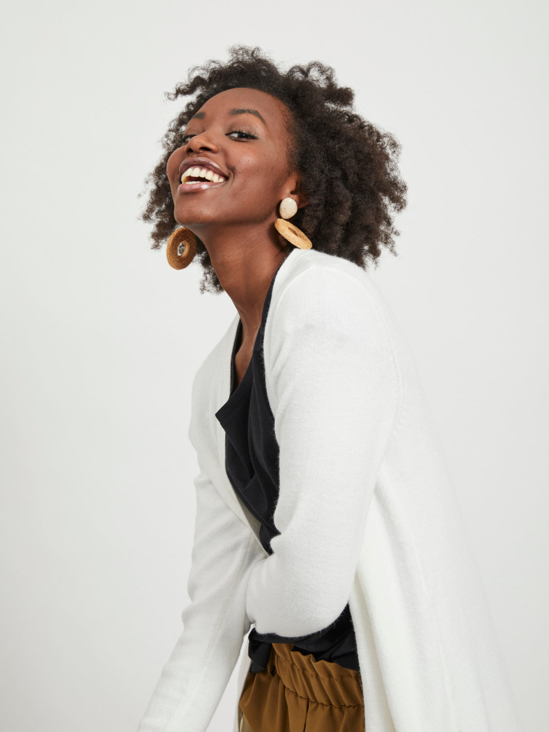 VIRIL Cardigan - white alyssum